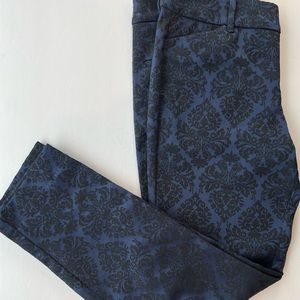 Old Navy brocade pattern pants